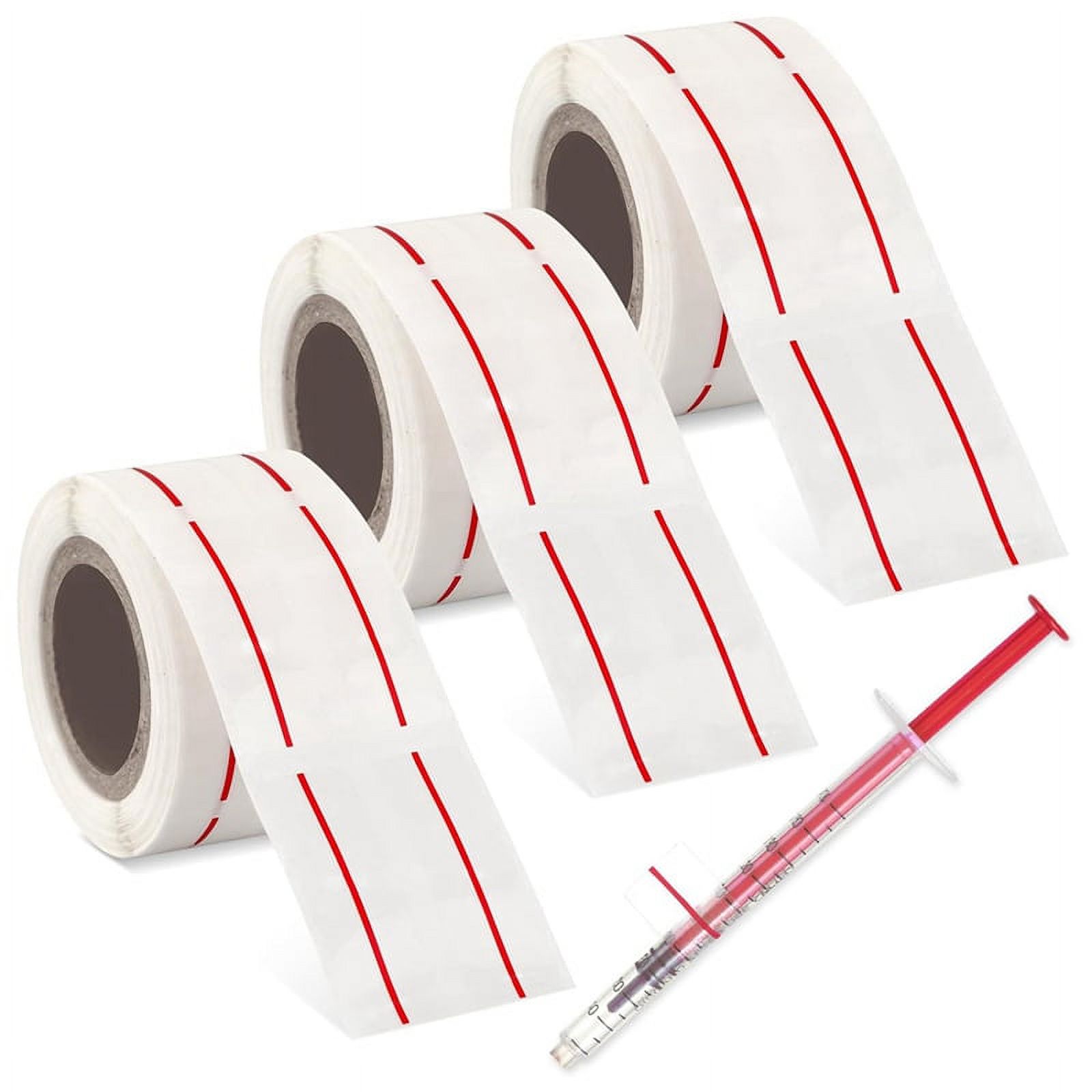 1500 Pieces Syringe Labels Syringe Line Stickers 1.5 x 0.5 Inch Dosage