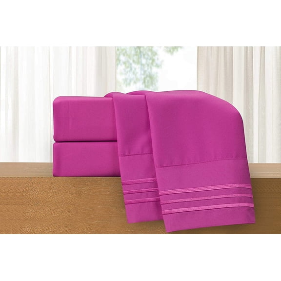 1500 Premier 4 -Piece Bed Sheet Set Cool & Breathable, Easy Elastic Fitted
