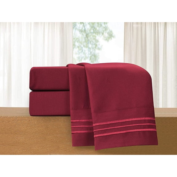 1500 Premier 4 -Piece Bed Sheet Set Cool & Breathable, Easy Elastic Fitted