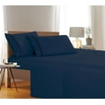 thumbnail image 1 of 1500 Premier Hotel Collection Elegant Comfort 1500 Premier Hotel Collection Blue Silk Sheet Sets, Queen, (4 Pieces), 1 of 2