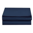 thumbnail image 1 of 1500 Series 1-Piece Flat Sheet California King Size Navy Blue, 1 of 4