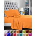 thumbnail image 1 of 1500 Series 4 Pieces Bed Sheets Holiday Gift,King Orange, 1 of 5