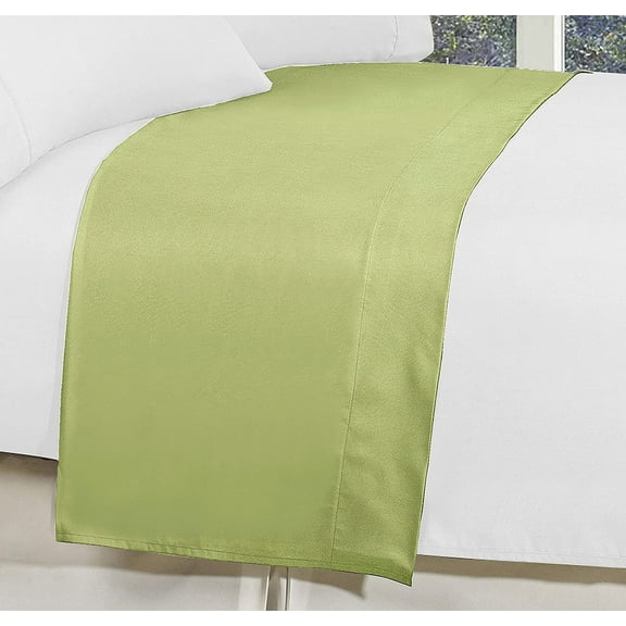 1500 Series Hospitality Flat Sheet 1-Piece Flat Sheet, Soft Top Sheet, 1 Piece King, Sage/Green