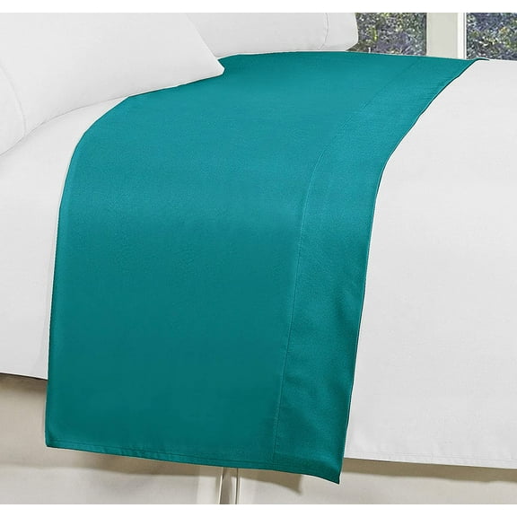 1500 Series Hospitality Flat Sheet 1-Piece Flat Sheet, Soft Top Sheet, 1 Piece Twin/Twin XL, Turquoise