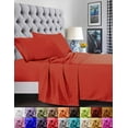 thumbnail image 1 of 1500 Series Microfiber Deep Pocket Bedroom Sheet Set, Twin/Twin XL Rust, 1 of 5