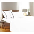 thumbnail image 1 of 1500 Series Sheet set 4 PC Set Fitted ,Flat , Pillow Case Full White, 1 of 2
