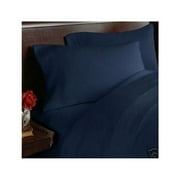 1500 Series ULTRA SILKY SOFT LUXURY 4 Pc Sheet Set, Deep Pocket Up To 16" - Wrinkle Resistant - All Size And Colors , King Navy