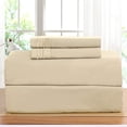 thumbnail image 1 of 4-Piece 1500 Series Bed Sheets Soft, Comfortable, Perfect for Any Bedroom , Full, Cream, 1 of 4