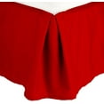 thumbnail image 1 of 1500 Series Wrinkle Resistant SOLID Bed Skirt - Pleated Tailored 14" Drop, Twin, Red, 1 of 1