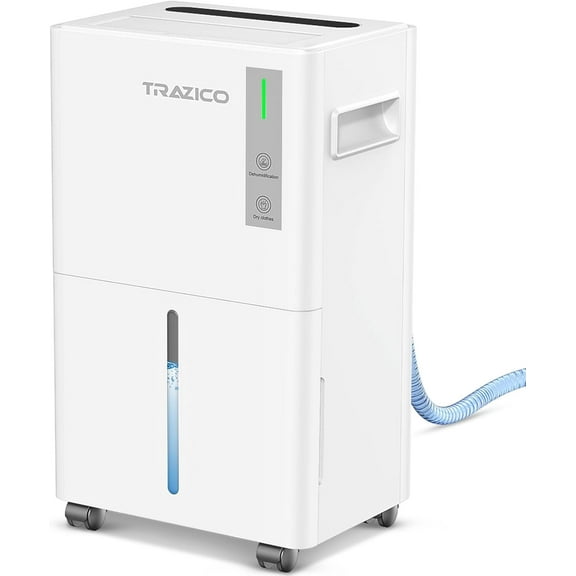 1500 Sq.ft Dehumidifier for Basement, Trazico 21 Pint Dehumidifiers for Home Large Room with Drain Hose, Smart Humidity Control, 3 Modes, 24H Timer, Auto Defrost, Ideal for Bedrooms, Bathroom