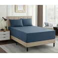 thumbnail image 1 of 1500 Supreme Collection Extra Deep 21" Pocket 4 Piece Sheet Set Queen Denim, 1 of 3