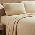 thumbnail image 1 of 1500 Supreme Collection Microfiber Flannel Sheet Set Beige Full, 1 of 5