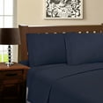 thumbnail image 1 of 1500 Thread Count 100% Brushed Microfiber, Embroidered Sastonia 4-Piece Sheet Set by Blue Nile Mills, 1 of 2