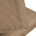 thumbnail image 1 of 1500-Thread Count 100% Egyptian Cotton Luxurious Solid Pillowcase Set Taupe / Standard, 1 of 4