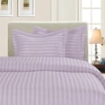 thumbnail image 1 of 1500 Series 3-Piece Damask Stripe Duvet Cover Set, King/Cal-King, Burgundy, 1 of 2