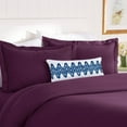 thumbnail image 1 of 1500 Ultra-Soft Brushed Microfiber Wrinkle Resistant Twin/Twin XL Eggplant-Purple, 1 of 2