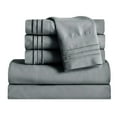 thumbnail image 1 of 1500 Wrinkle 5-Piece Bed Sheet set Deep Pocket -Split King Grey, 1 of 4