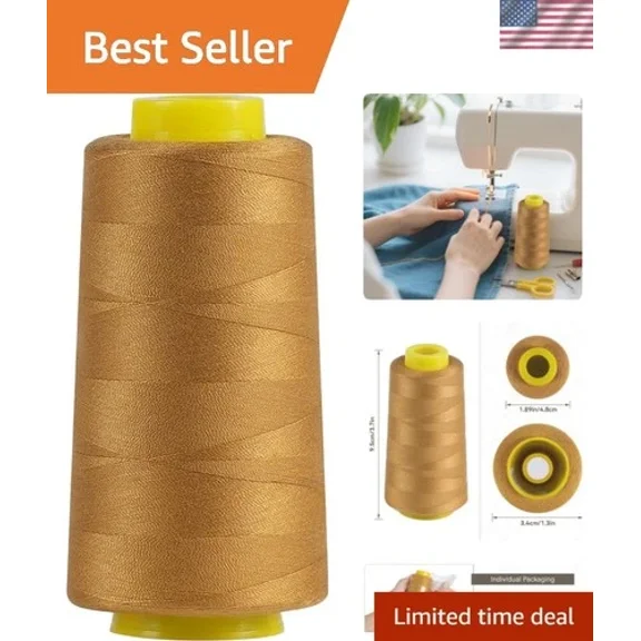 1500 Yards Denim Thread for Jeans, 20s/2 Polyester Thread, Sewing Threads for...