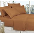 thumbnail image 1 of 1800 thread count polyester bed sheet set, King, Bronze, 1 of 5