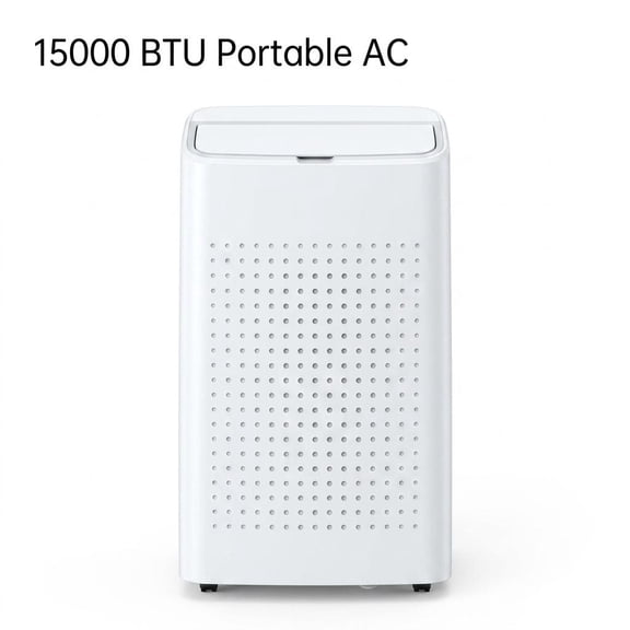 15000 BTU Portable Air Conditioner, for Rooms Up to 850 Sq.Ft, 3-In-1 Cooling AC Unit with Dehumidifier and Fan Modes, 24H Timer, for Home, Office, Dorm