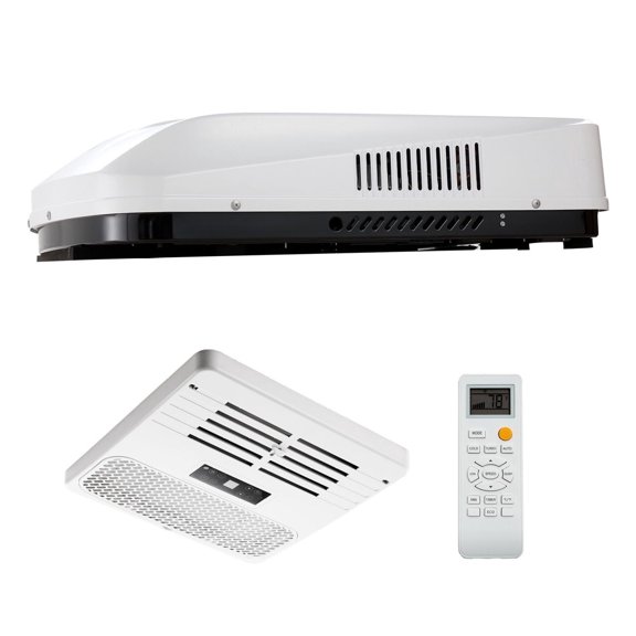 15000 BTU RV Air Conditioner - 120V Ducted Rooftop AC with Heat Pump, Variable Speed, ADB Control & Remote - Quiet RV Cooling & Heating