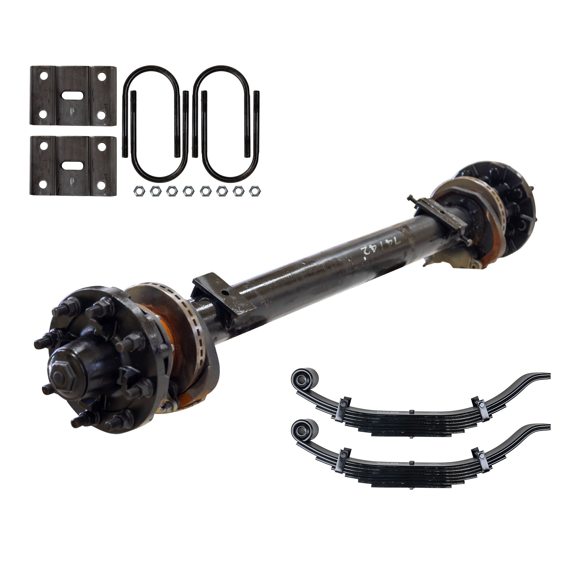 15000 lb Hydraulic Disc Brake Trailer Axle Kit 8 Lug - 15k TK Grease ...