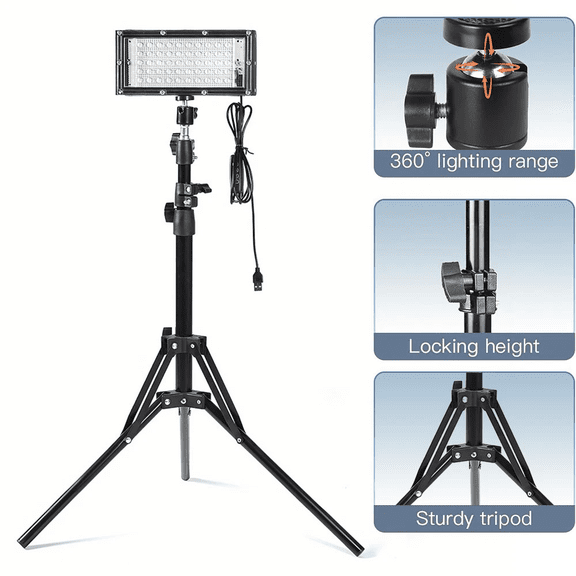 15000Lumen Portable LED Work Light Flood Light with Tripod Stand Heavy Duty Base