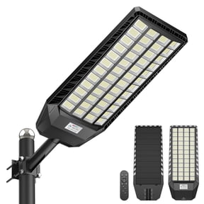 15000W Solar Street Light, Large Size Commercial Solar Outdoor Lights with Motion Sensor, Extra Bright IP67 Waterproof LED Parking Lot Lights Outdoor for Yard, Farm & Pathway