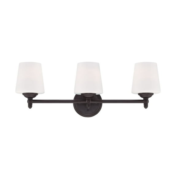 Darcy 3 - Light Oil Rubbed Bronze Dark Brown Wall Sconce