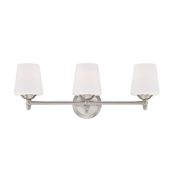 Darcy 3 - Light Brushed Nickel/Silver Wall Sconce