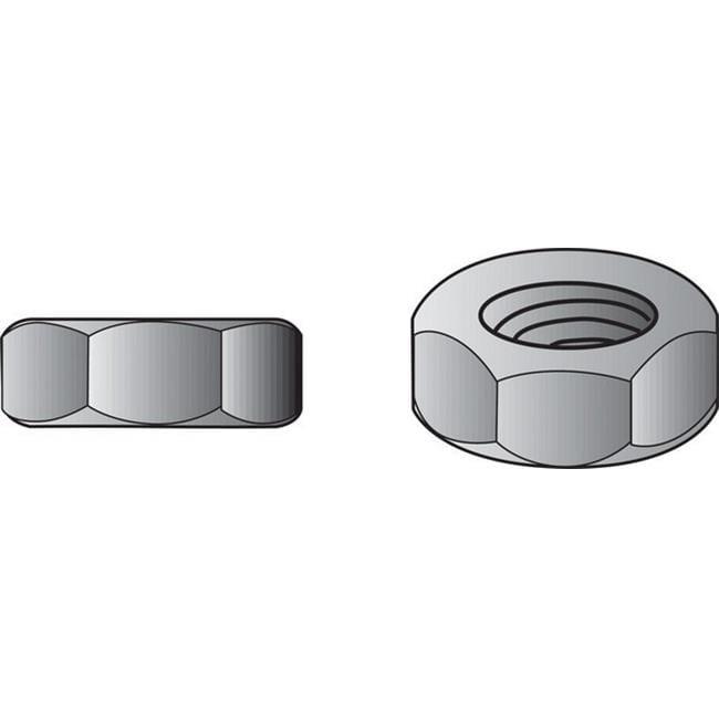 150060 0.5 in. SAE Hex Nut in Zinc Plated Steel 50 per Box