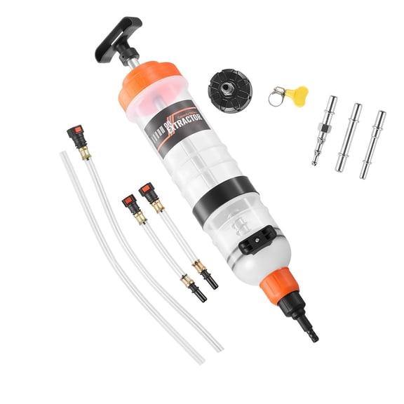 1500CC Fluid Extractor Manual Automotive Fluid Pump Extractor Oil Syringe with Long Hose and Extension Tubes Easy Oil Change Suction Pump for Lawn Mowers Cars Ships Golf Carts Motorcycles
