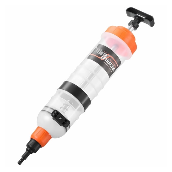 1500CC Fluid Extractor - Manual Oil Pump for Cars, Lawn Mowers & More - Automotive Fluid Transfer Syringe with Hose & Adapters - Easy Oil Change Tool