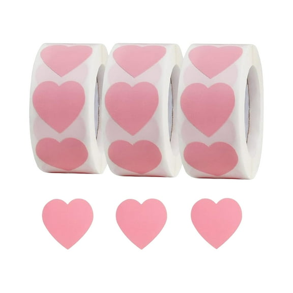 1500Counts Valentines Day Sticker Love Heart Sticker for Valentines Card Letter Envelope Self-Adhesive Wrapping Labels