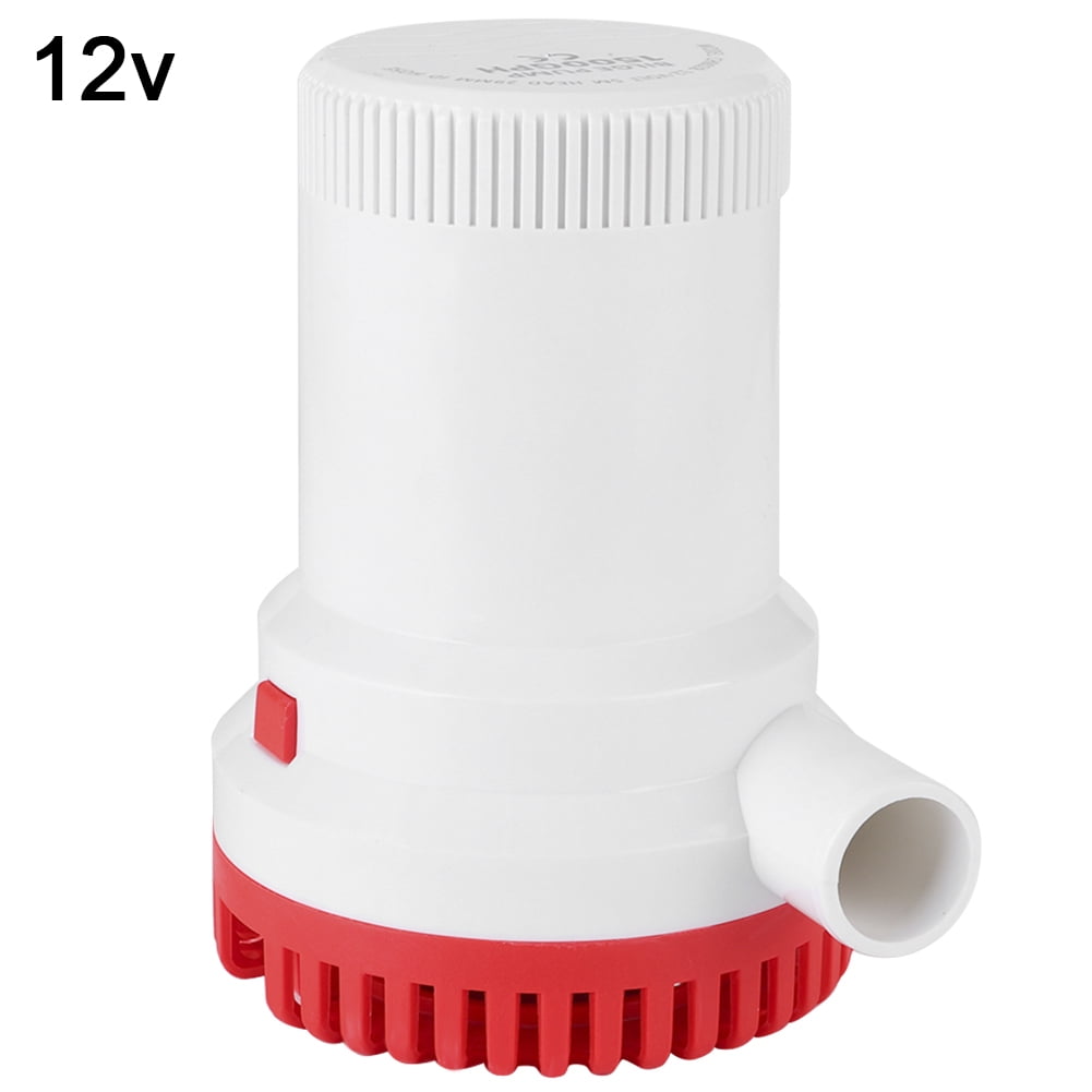 Rule 1500 GPH 12V Bilge Pump With Float Switch - Submersible Water Pump For Boats, Kayaks & Marine Use