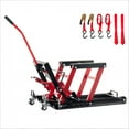 thumbnail image 1 of 1500LBS Hydraulic Motorcycle Lift Jack 1500 LBS Capacity Steel ATV Lift with Wheels and Handle, Portable Foot-Operated,, 1 of 16