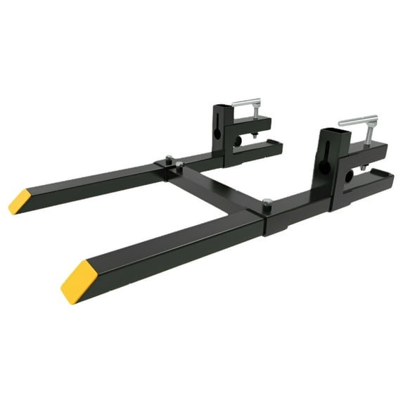 1500Lbs Tractor Bucket Pallet Forks Loader Clamp On 43" Skid Steer Quick Attach