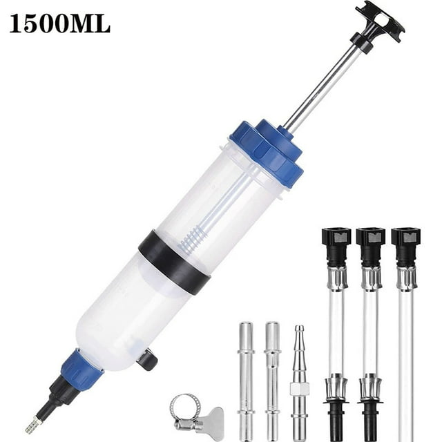 1500MLCar Oil Fluid Extractor Brake Fluid Syringe Pump Oil Change