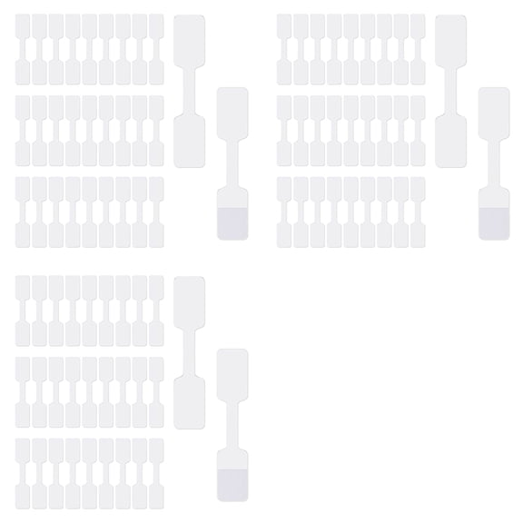 1500Pcs Blank Jewelry Price Tags Stickers Jewelry Price Label for Necklace Earring Price Identify Rectangle Label