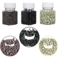 thumbnail image 1 of 1500Pcs Micro Link Rings Hair Tinsel Beads, Premium 5mm Silicone Micro Link Beads for Hair Extensions (1500Pcs, Brown & Black & Blonde), 1 of 13