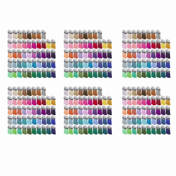 1500Pcs/Set Keychain Tassels Bulk Colored Leather Pendants for DIY Keychain and Craft