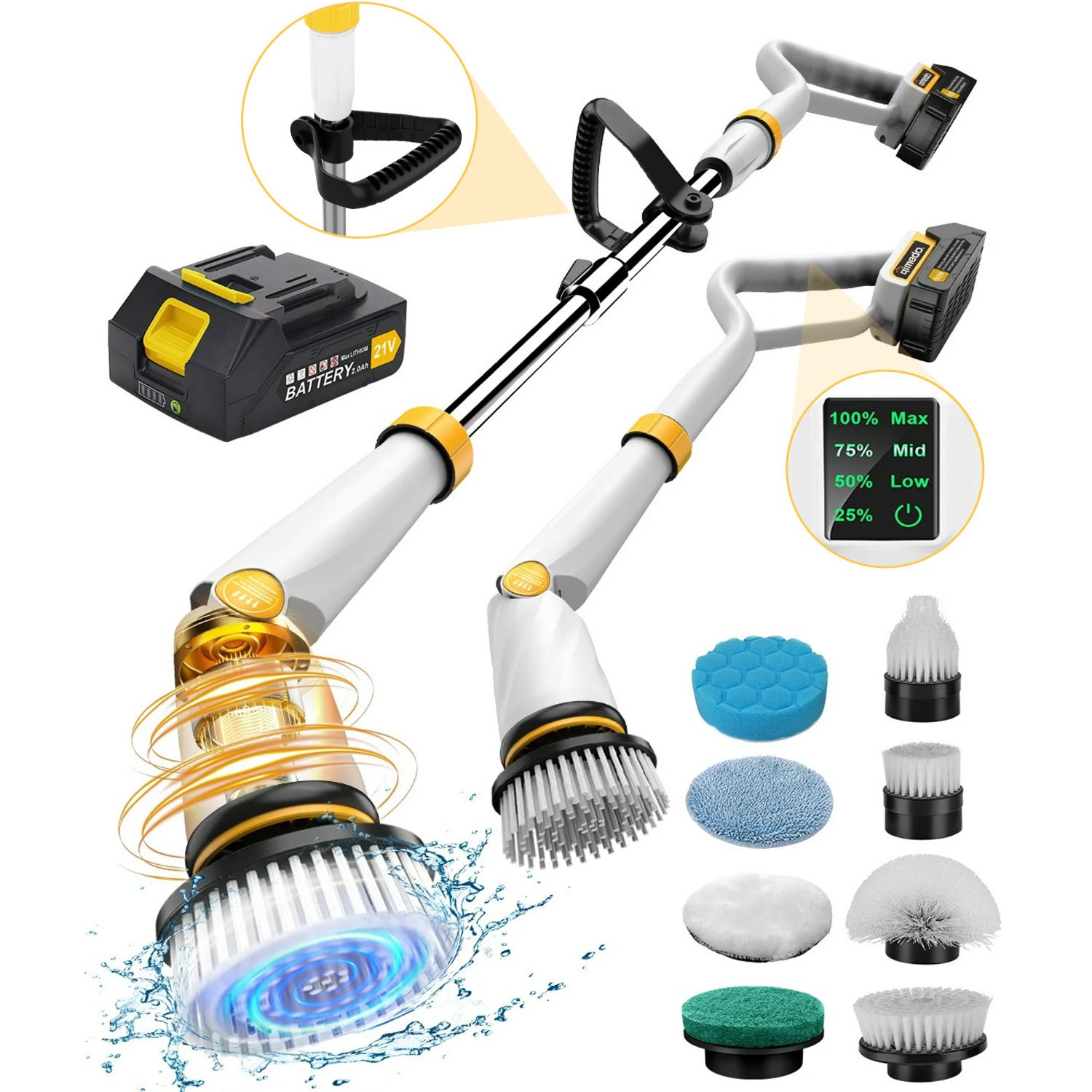 ScotchBrite Shower and Tub NonScratch Scrubber w/ Extendable Handle