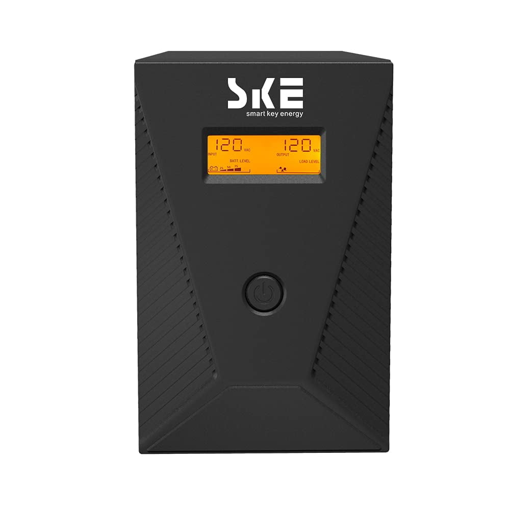 1500VA UPS Battery Backup Computer Uninterruptible Power Supply Units & Surge Protector 900W LCD Display