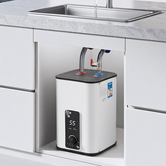 1500W 110-120V 8L Electric Mini Tank Water Heater, Instant Hot Water Heater, Electric Water Heater