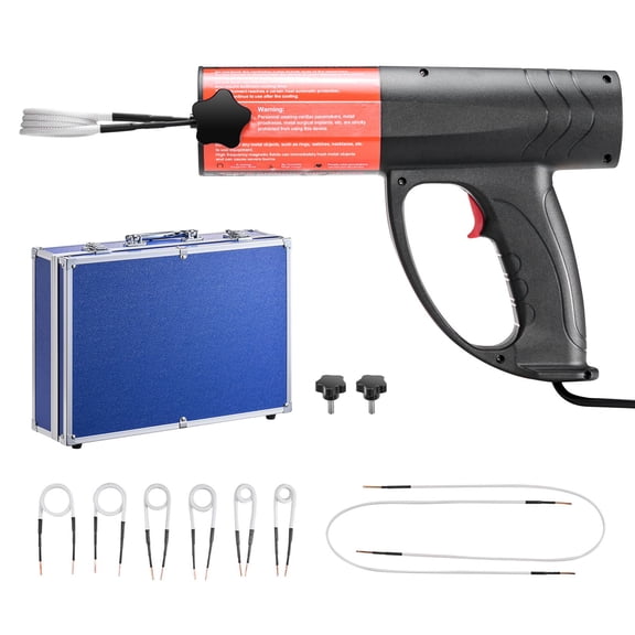 1500W 110V Magnetic Induction Heater Bolt Removal Kit Handheld Nut Buster Tool Mini Heating Machine for Rusty Screw Removing Car Garage Repairing with 8 Coil and Box