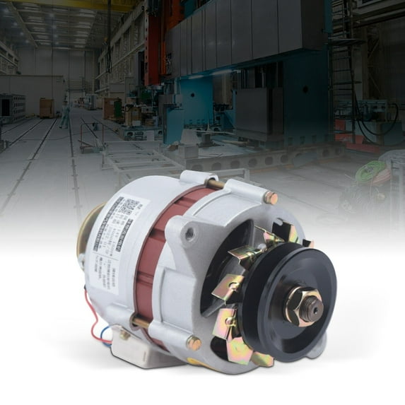 1500W 12V Permanent Magnet Synchronous Generator, Pure Copper AC Alternator with Built-in Voltage Stabilizer for Charging & Lighting, Low RPM, Compact & Portable