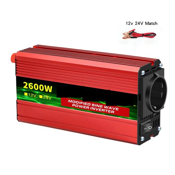 1500W/2000W/2600W DC 12V To AC 220 Portable Car Power Inverter Charger Converter Adapter Universal Auto Accessories ,Wide Usage