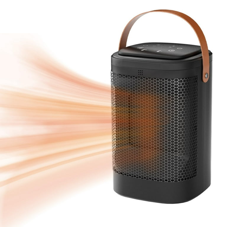 Portable Electric Space Heater With Thermostat, 1500w/750w Safe