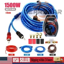 1500W Amp Car Audio Cable Kit Amplifier Install RCA Subwoofer Sub Wiring 8Gauge