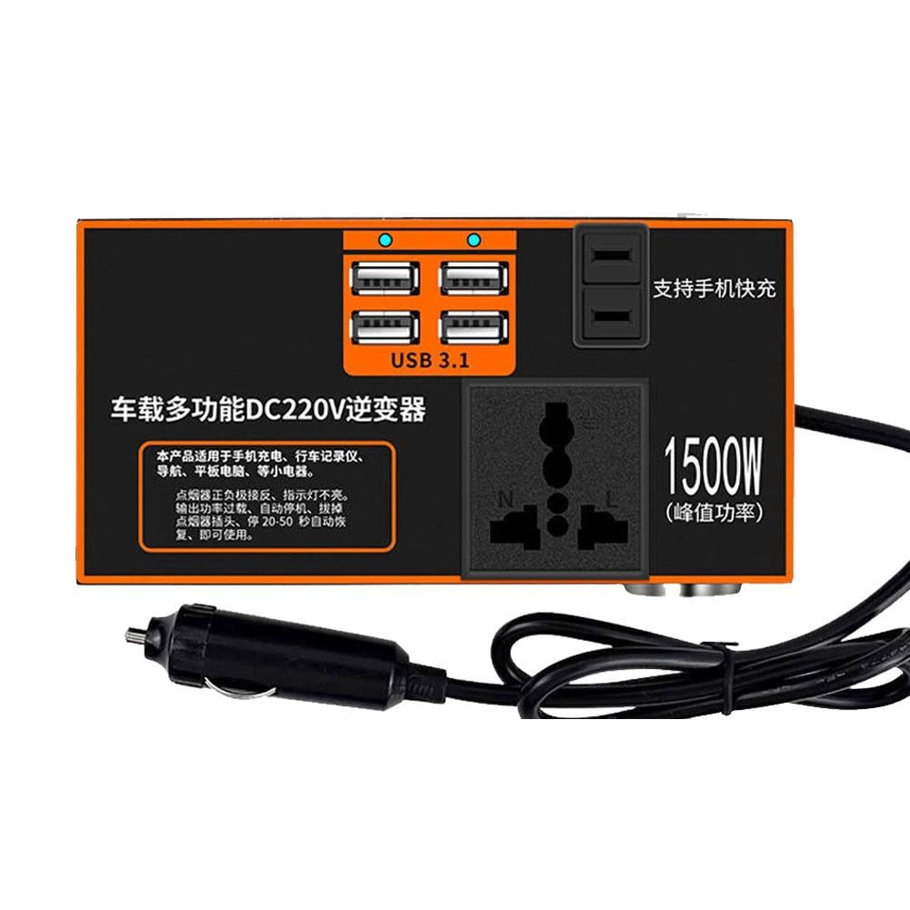 1500W Car Power Inverter Adapter Voltage Peak Converter 12V/24V 220V To Z2Z9